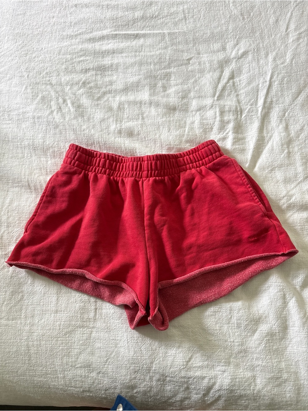 Garage Red Women's Lounge Shorts - Casual Elastic Waist